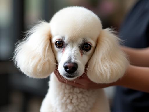 Peluquería canina profesional para un caniche